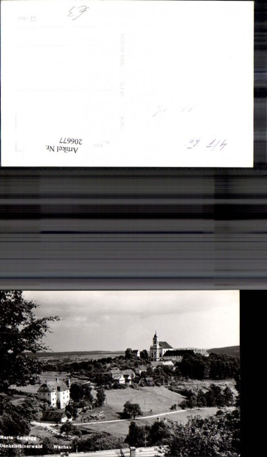 206677,Foto Ak Maria Langegg Dunkelsteinerwald Wachau