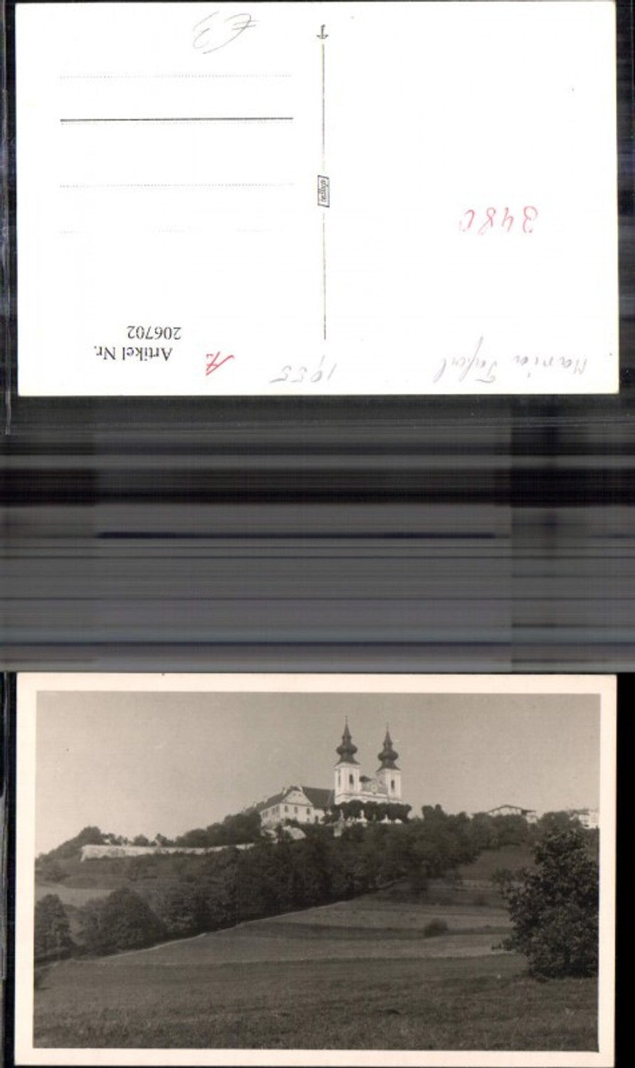 206702, Photo Ak Maria Taferl 1955 Pilgrimage Church