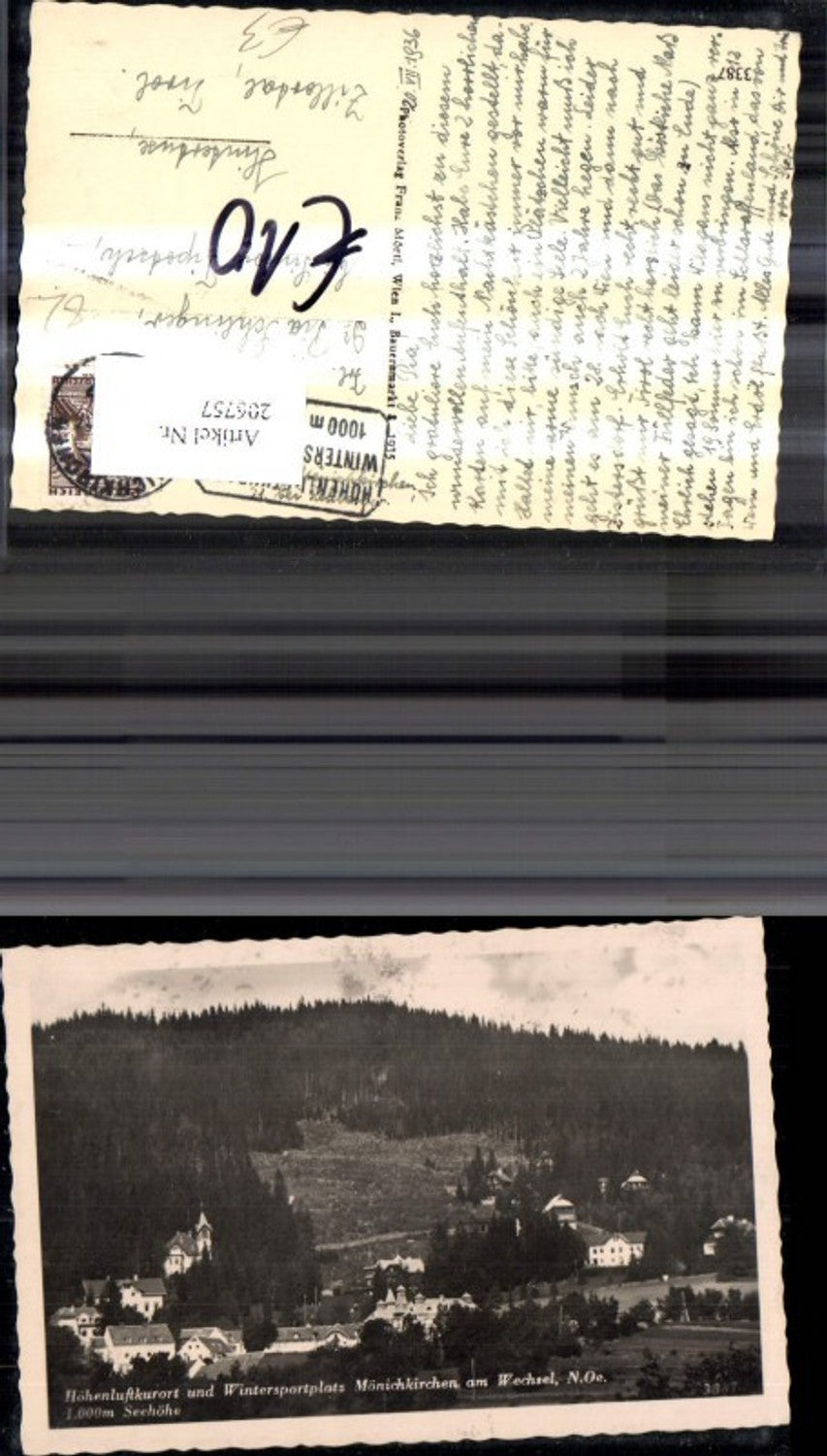 206757,Mönichkirchen a. Wechsel Totale