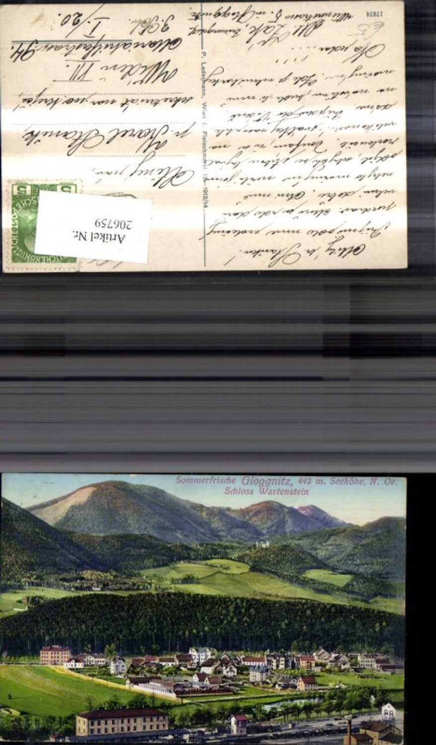 206759,Gloggnitz m. Schloss Wartenstein