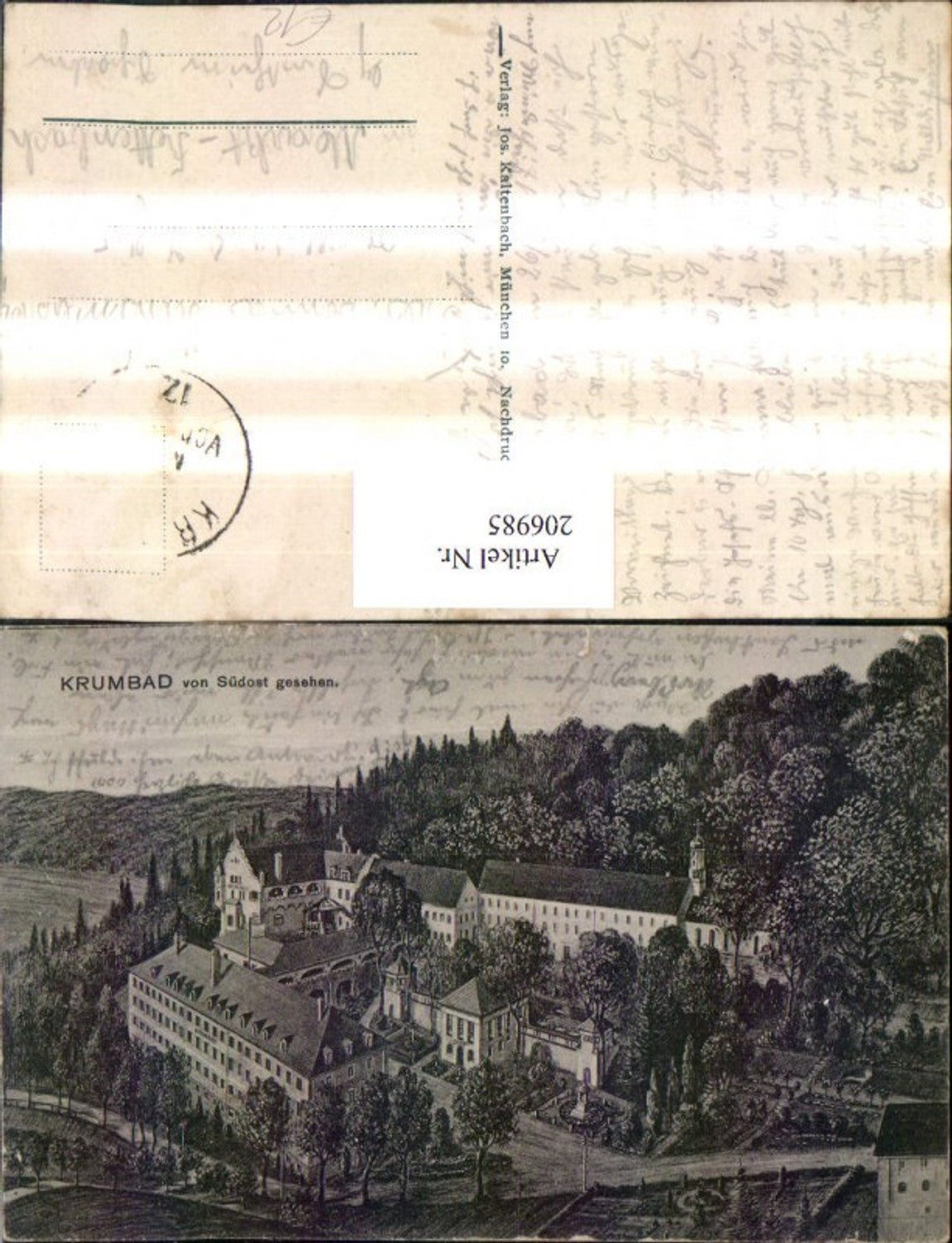 206985,Krumbad v. Südost gesehen b. Krumbach Schwaben