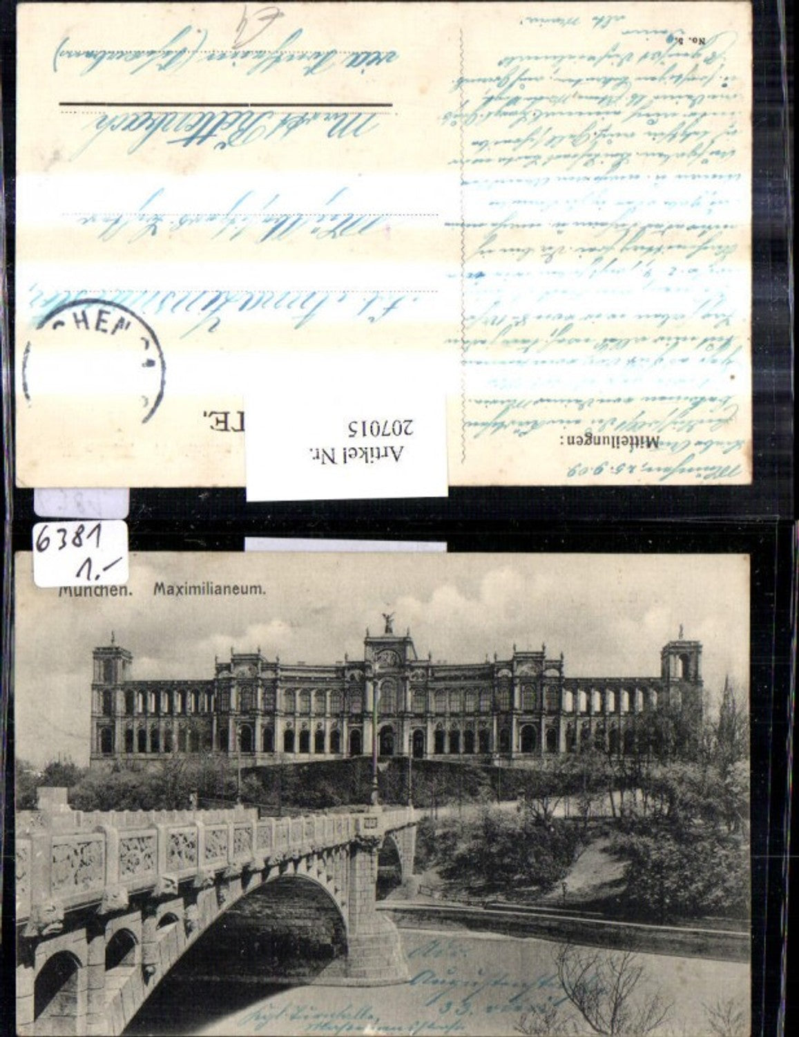 207015, Munich Maximilianeum Building Bridge