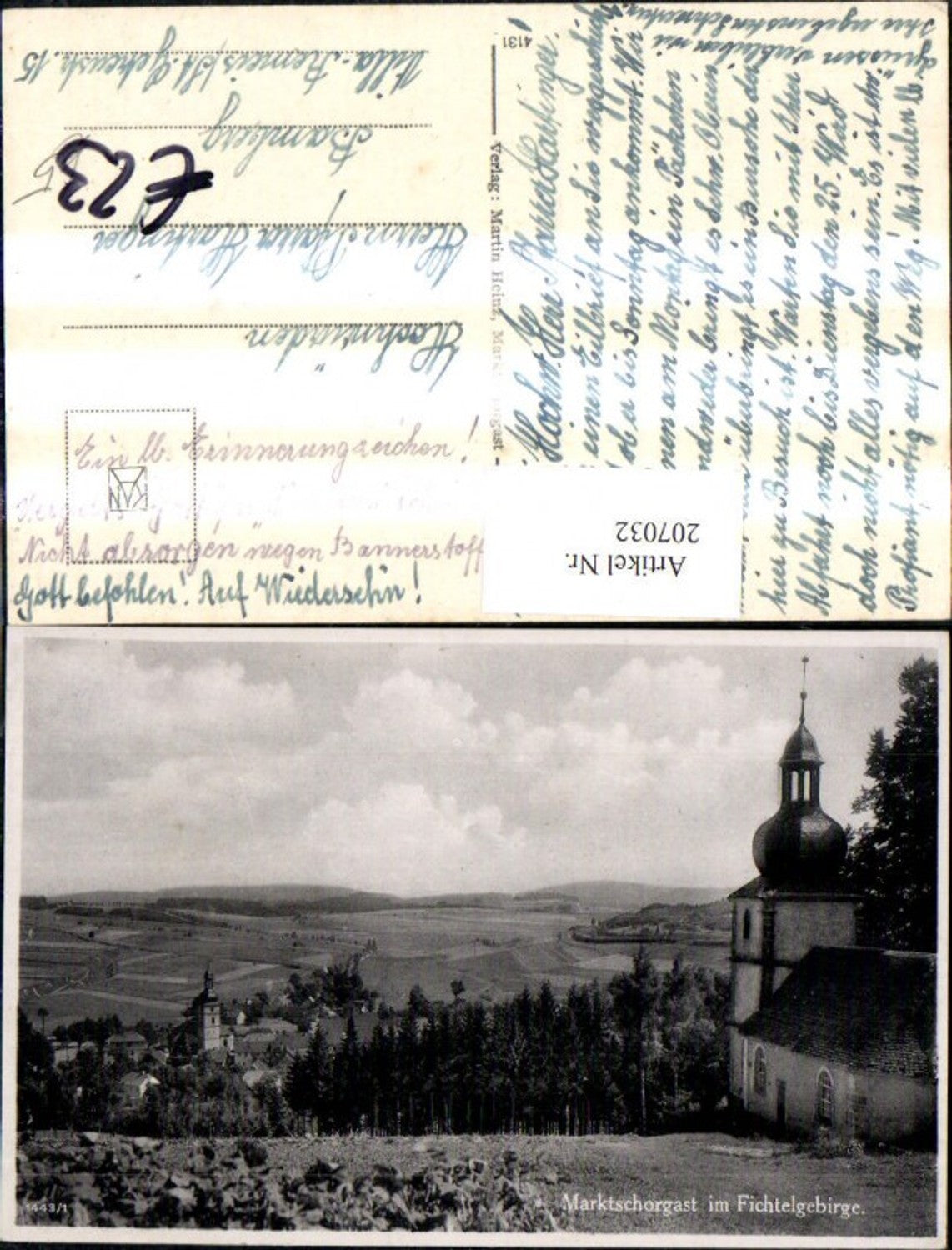 207032,Marktschorgast im Fichtelgebirge Teilansicht Kirche Kapelle