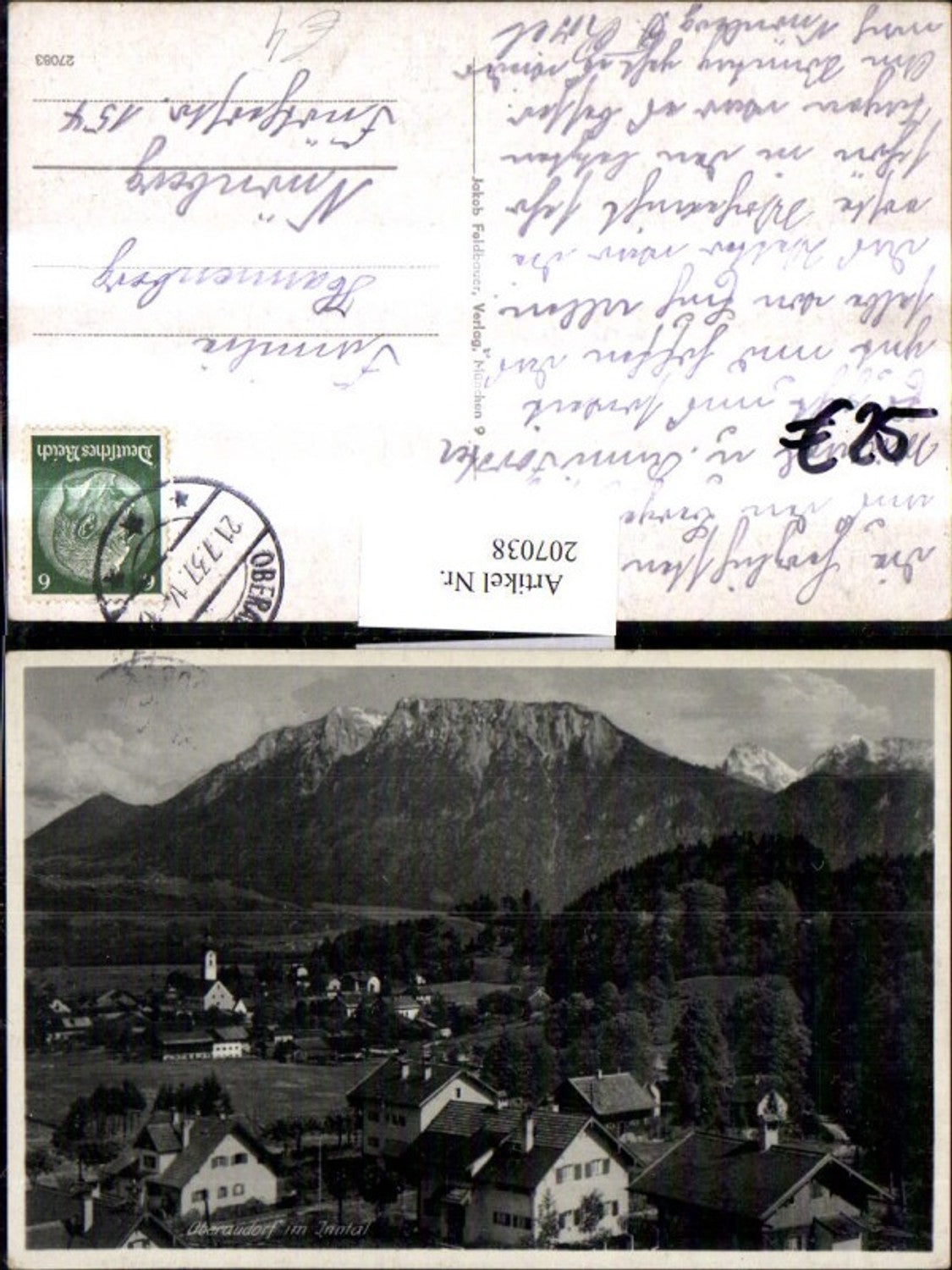 207038,Oberaudorf Teilansicht im Inntal