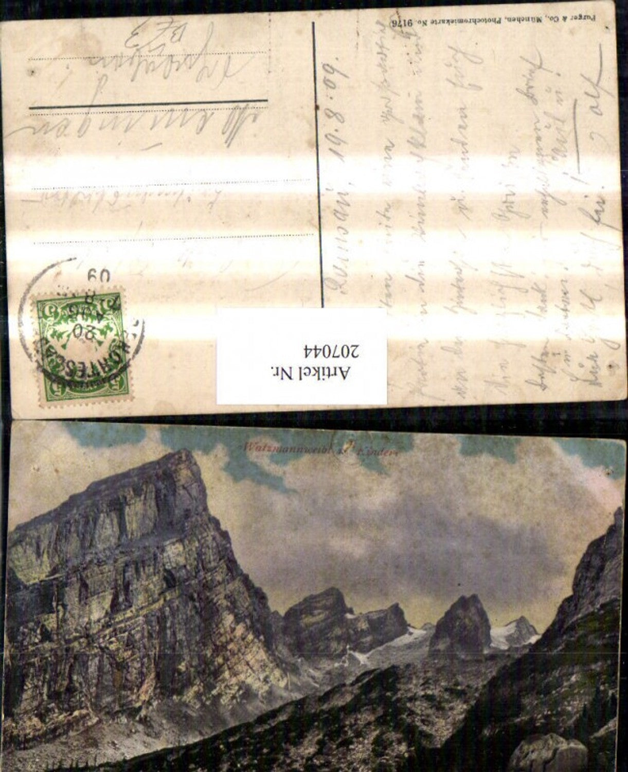 207044,Watzmannweibl u. Kinder Berg Gebirge pub Purger & Co 9176