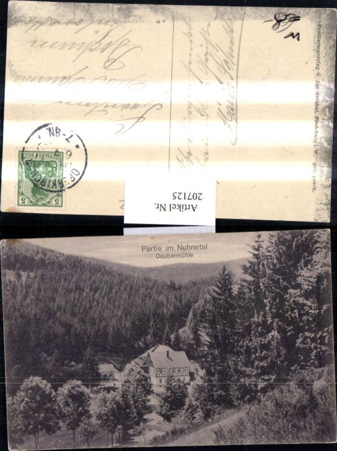 207125,Partie im Nuhnetal Daubermühle Mühle b. Winterberg