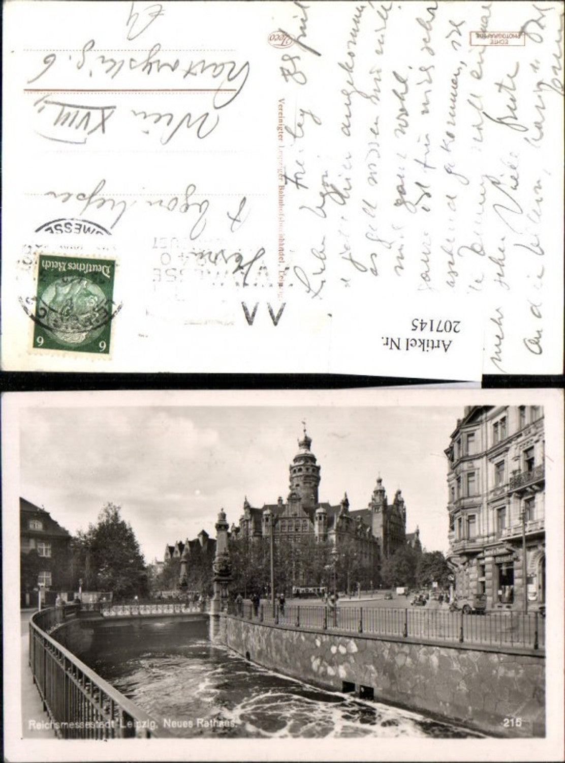 207145,Leipzig Neues Rathaus Brücke