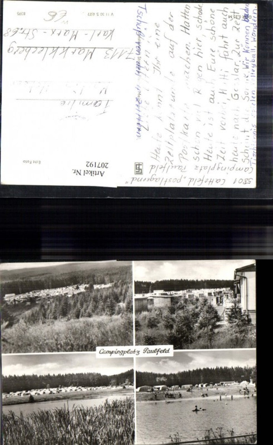207192,Campingpaltz Paulfeld b. Leinatal Totale Mehrbildkarte