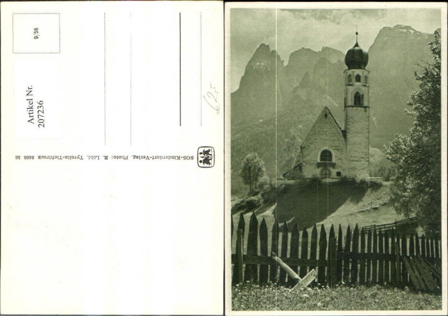 207236, SOS Children's Village 9/56 Church with mountain backdrop