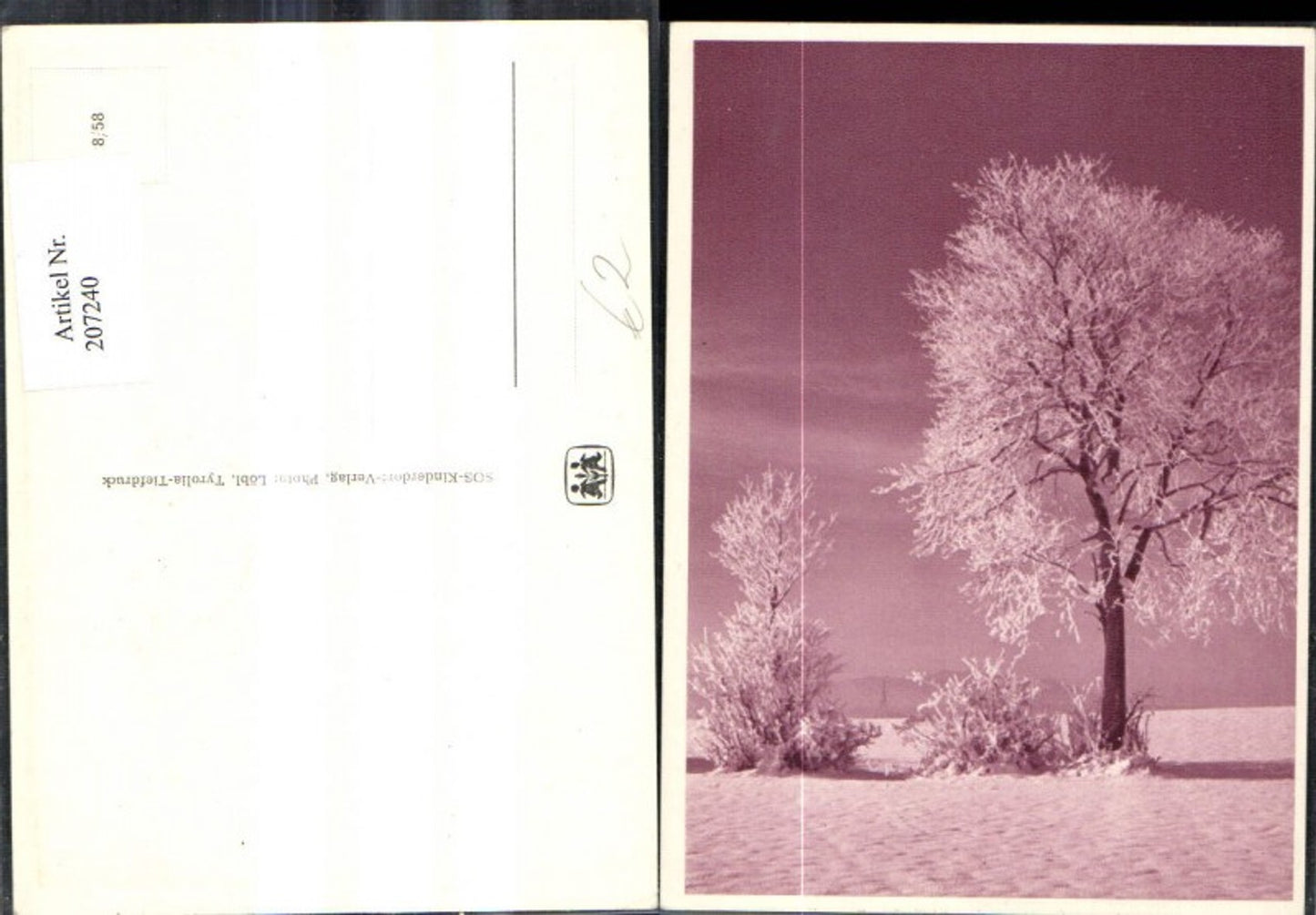 207240,SOS Kinderdorf 8/58 Bäume i. Winter Landschaft