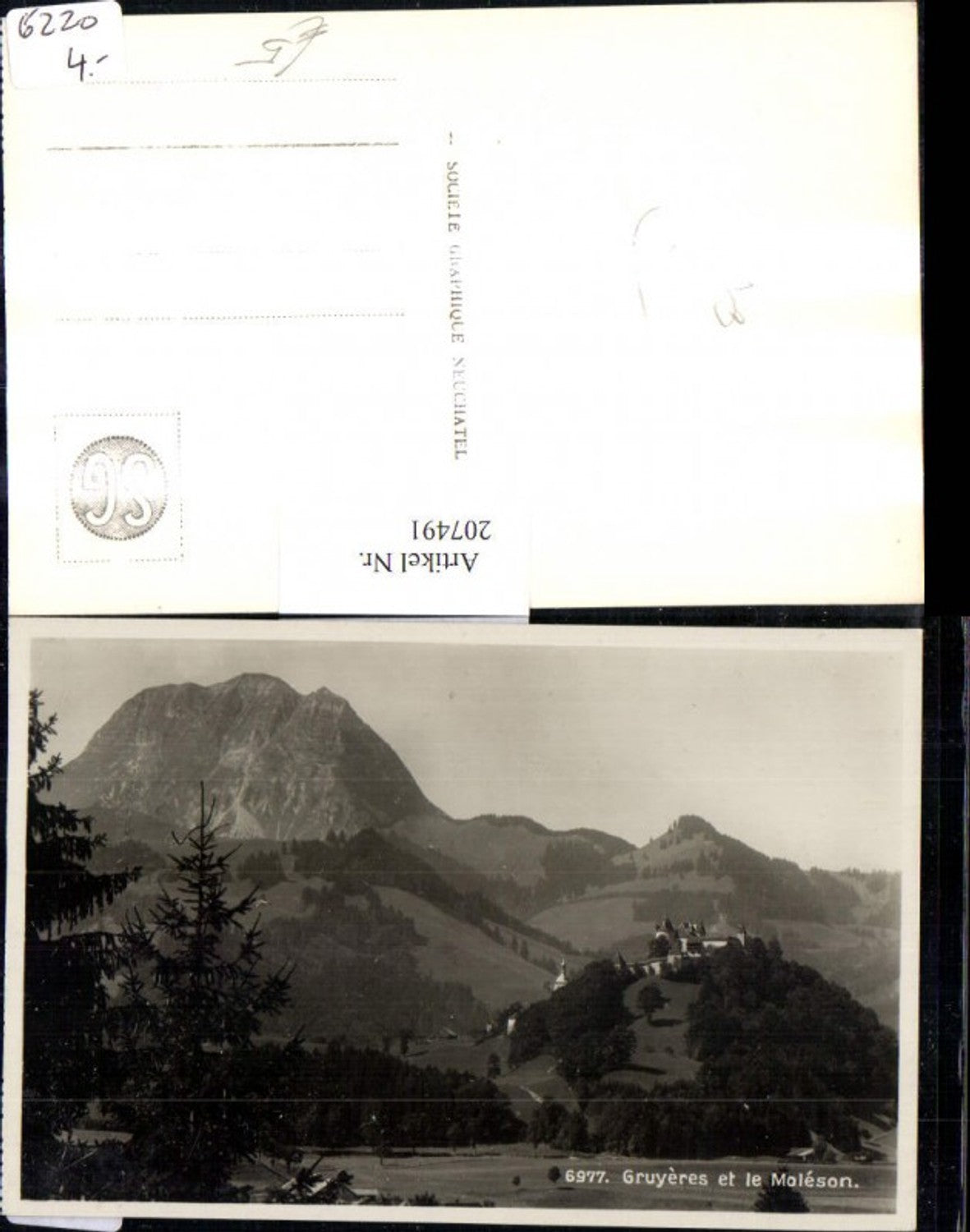 207491,Gruyeres et le Moleson Burg Schloss Kt Freiburg