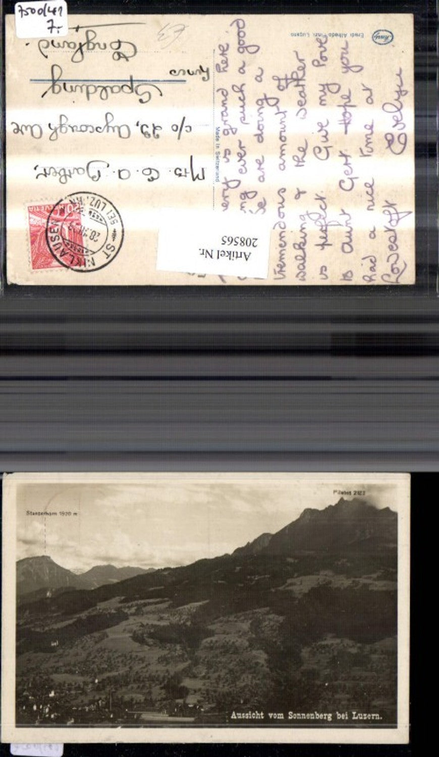 Alte Ansichtskarte – Old Postcard