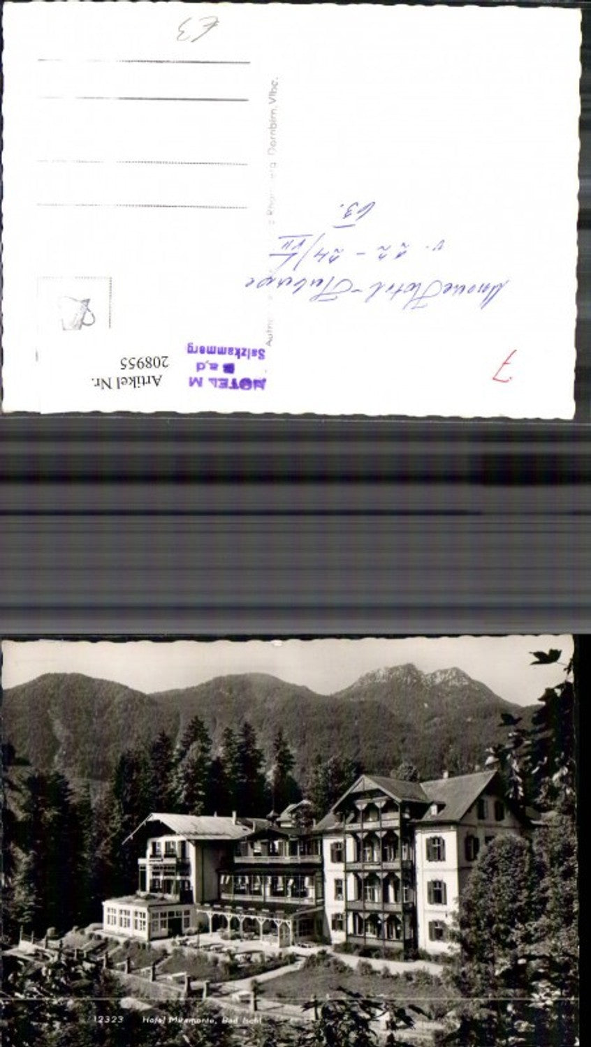 208955,Foto Ak Bad Ischl Hotel Miramonte