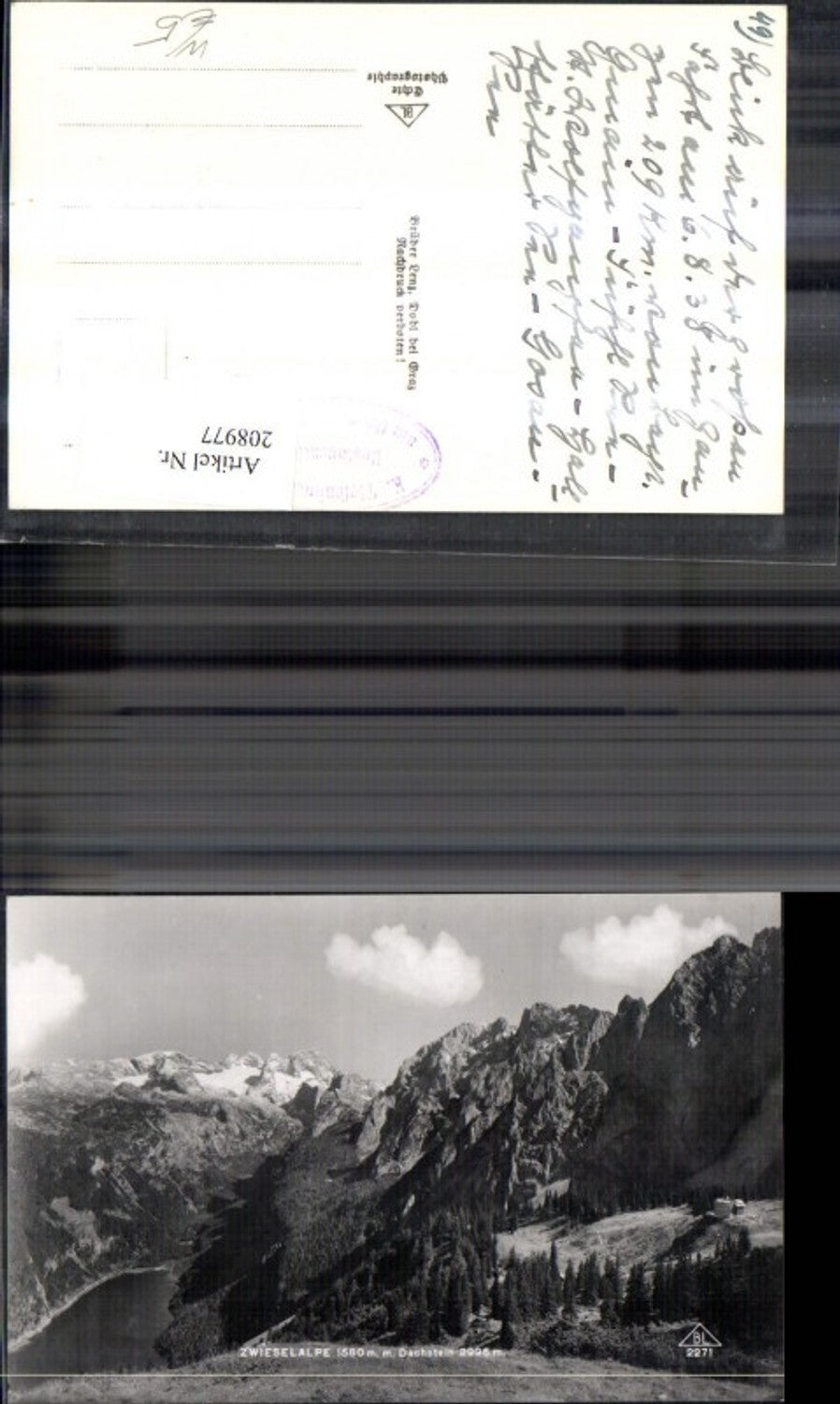 208977,Zwieselalpe m. Dachstein Gosausee b. Gosau