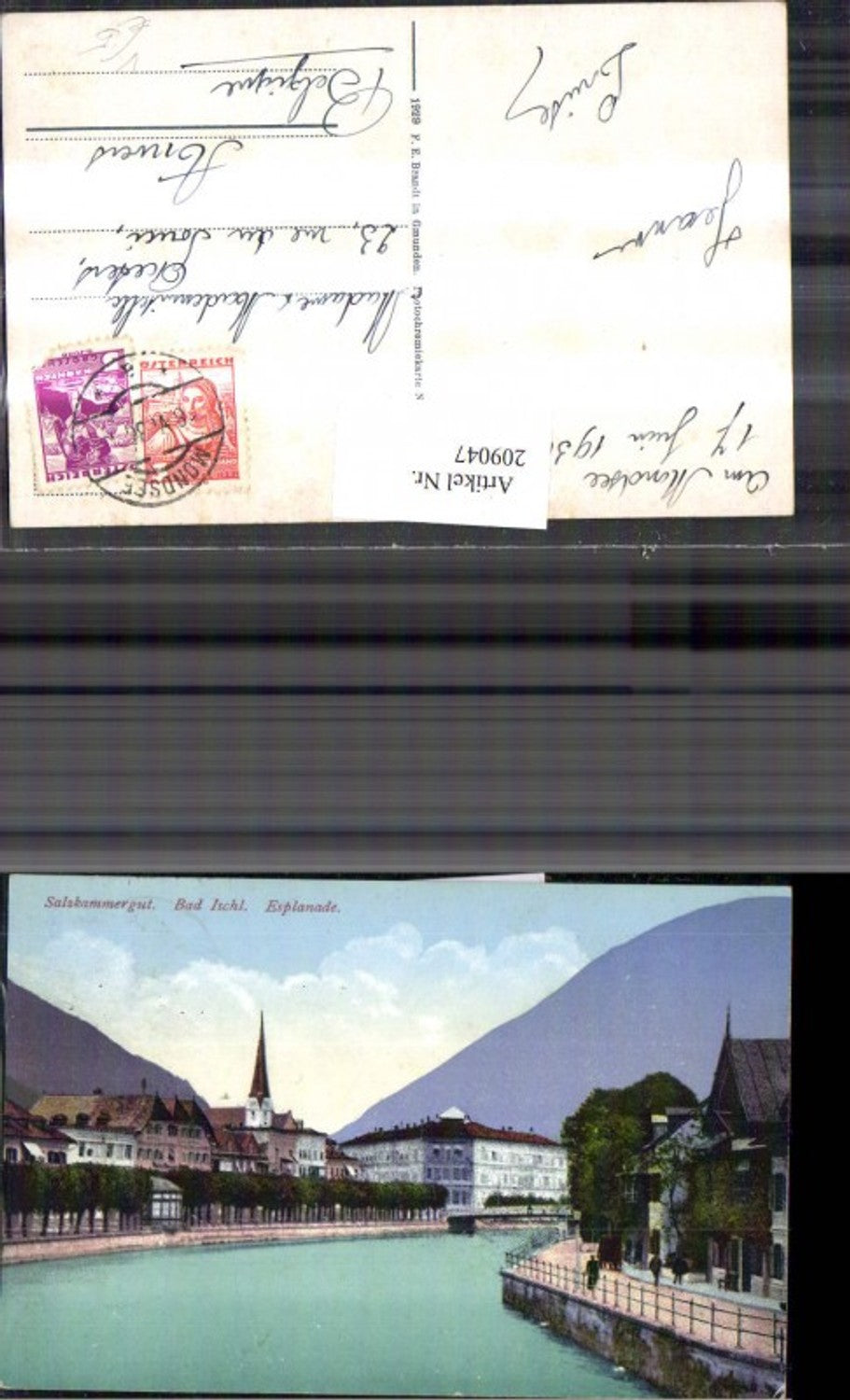 209047,Salzkammergut Bad Ischl Esplanade Partie pub Brandt 759