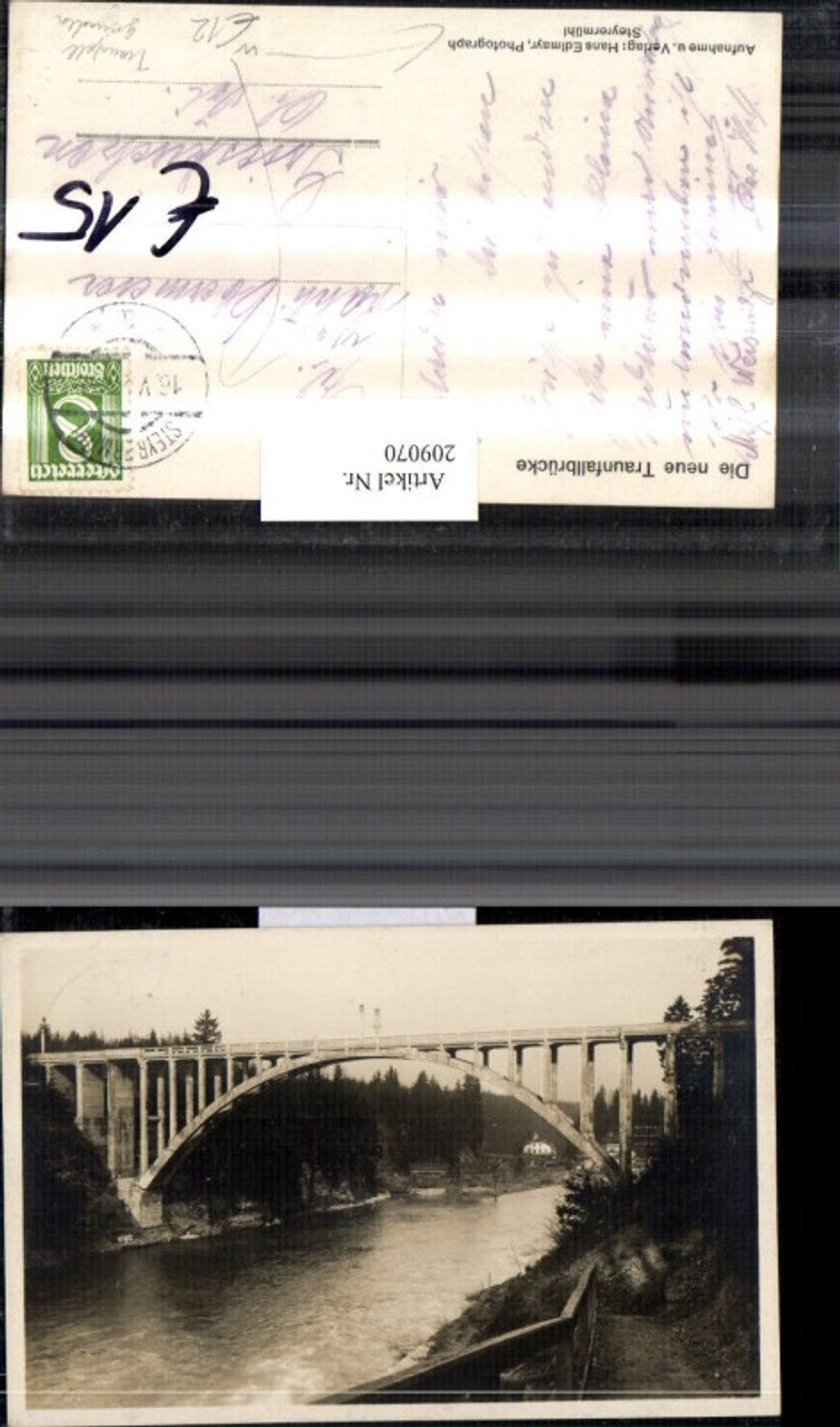 209070,Traunfallbrücke Brücke b. Steyrermühl Gmunden