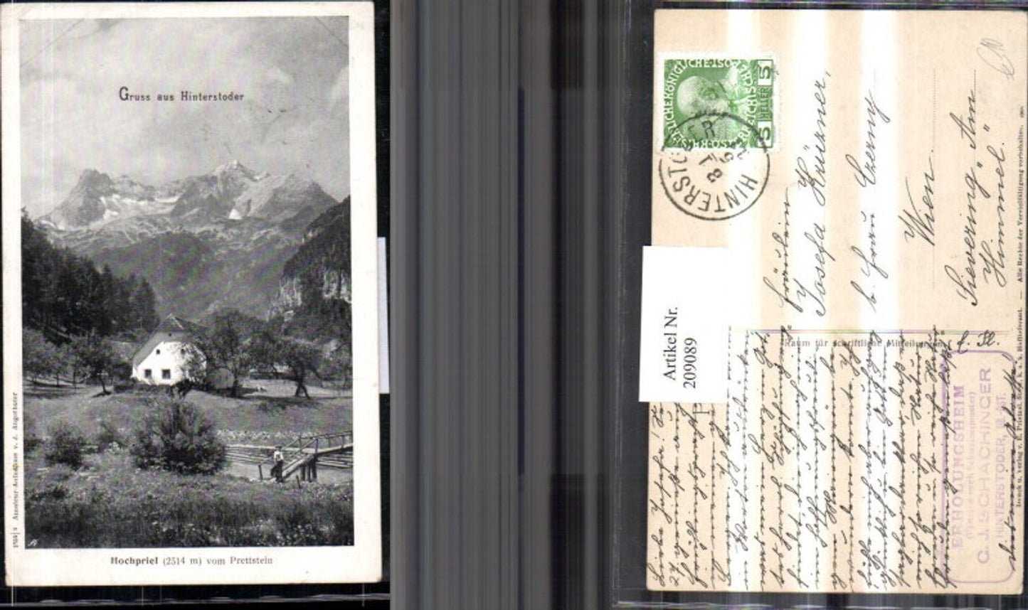 209089,Gruß aus Hinterstoder Hochpriel vom Prettstein