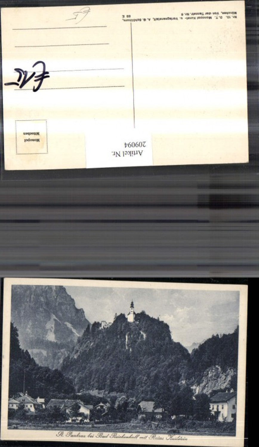 209094,St Pankraz b. Bad Reichenhall m. Ruine Karlstein