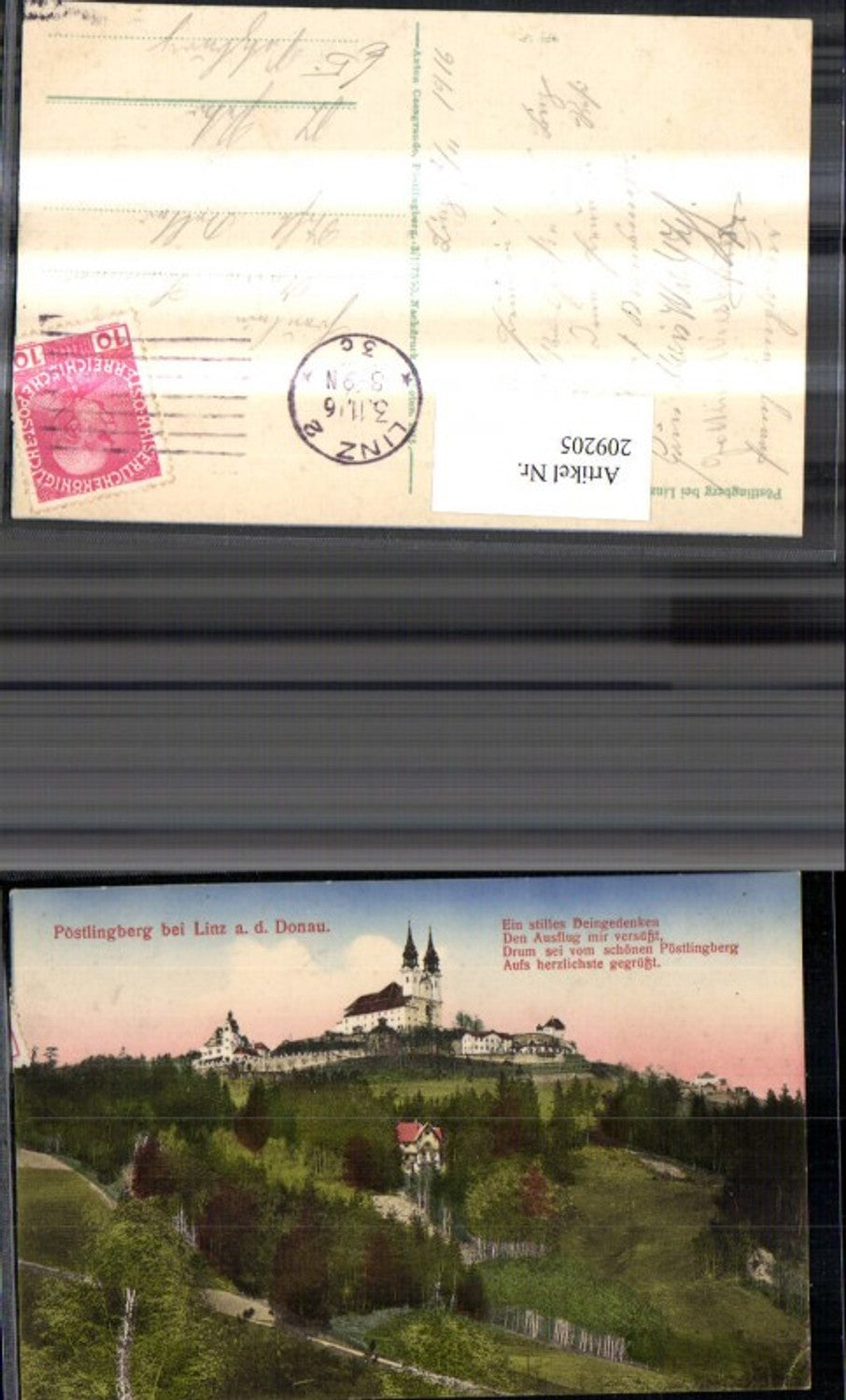 209205,Linz a. d. Donau Pöstlingberg Totale Kirche