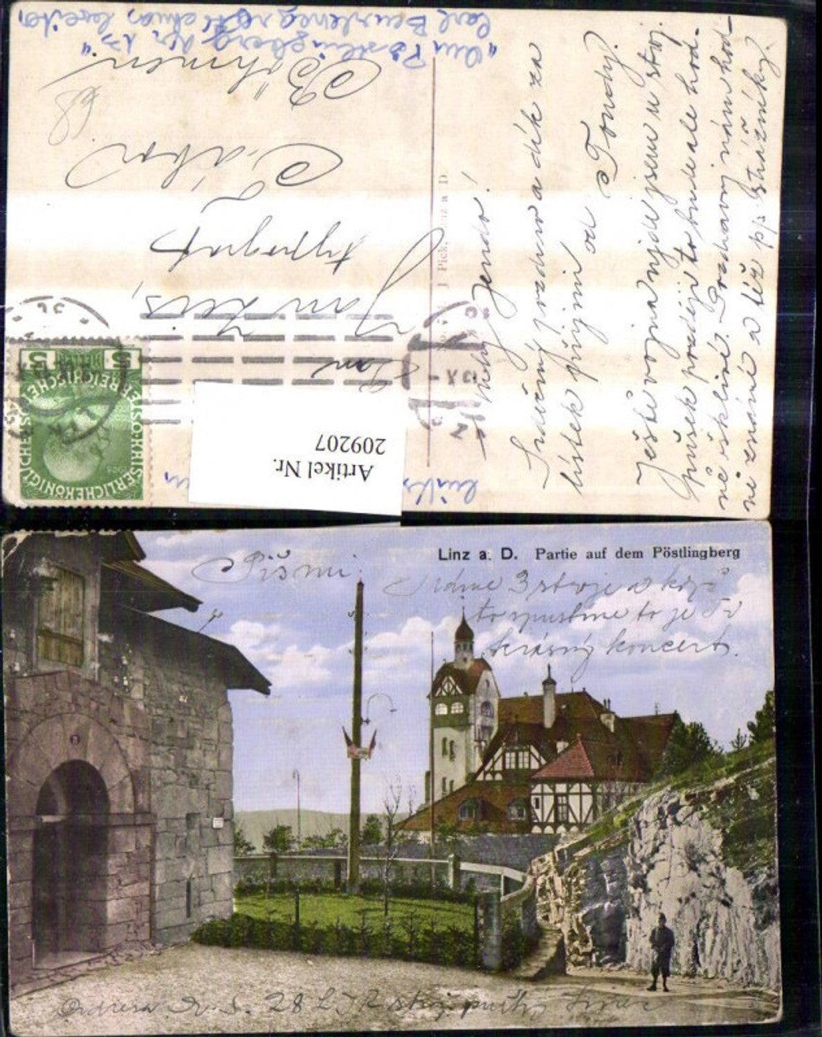 209207,Linz a. d. Donau Partie auf d. Pöstlingberg