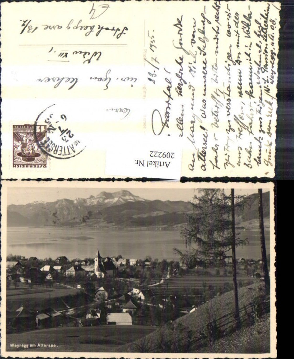 209222, Weyregg am Attersee lake long shot