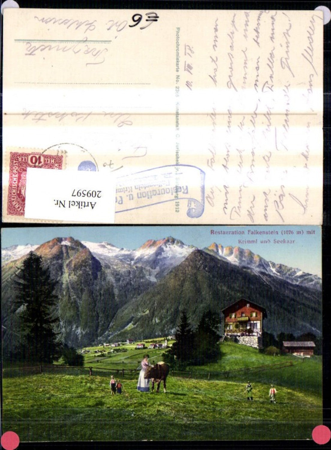 209597,Restauration Falkenstein m. Krimml u. Seekaar