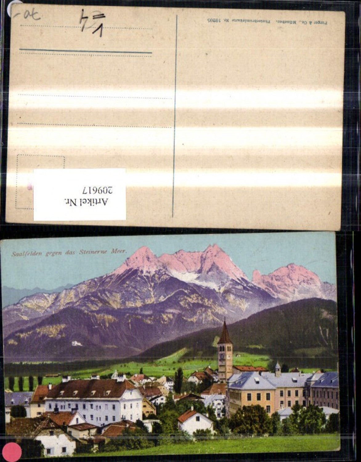 209617,Saalfelden geg. d. Steinerne Meer pub Purger Co 10205