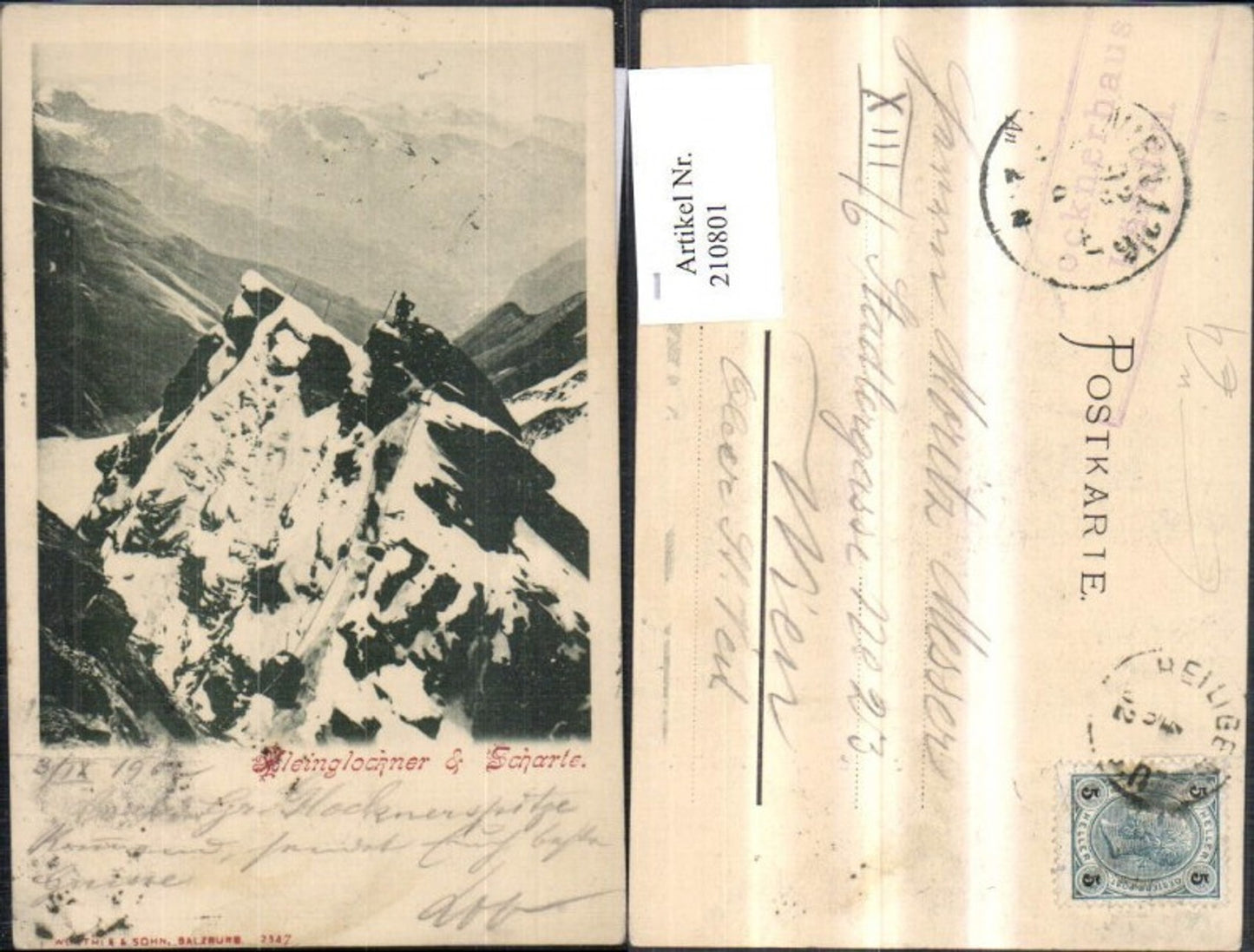 210801,Kleinglockner u. Scharte Karls a. Großglockner Heiligenblut