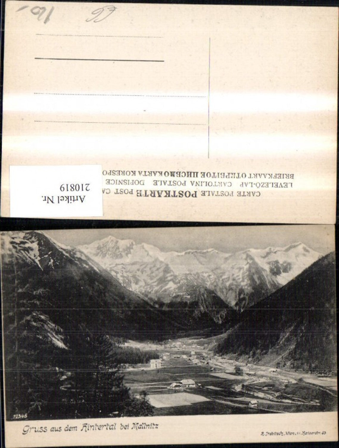 210819,Gruss a. d. Hintertal b. Mallnitz