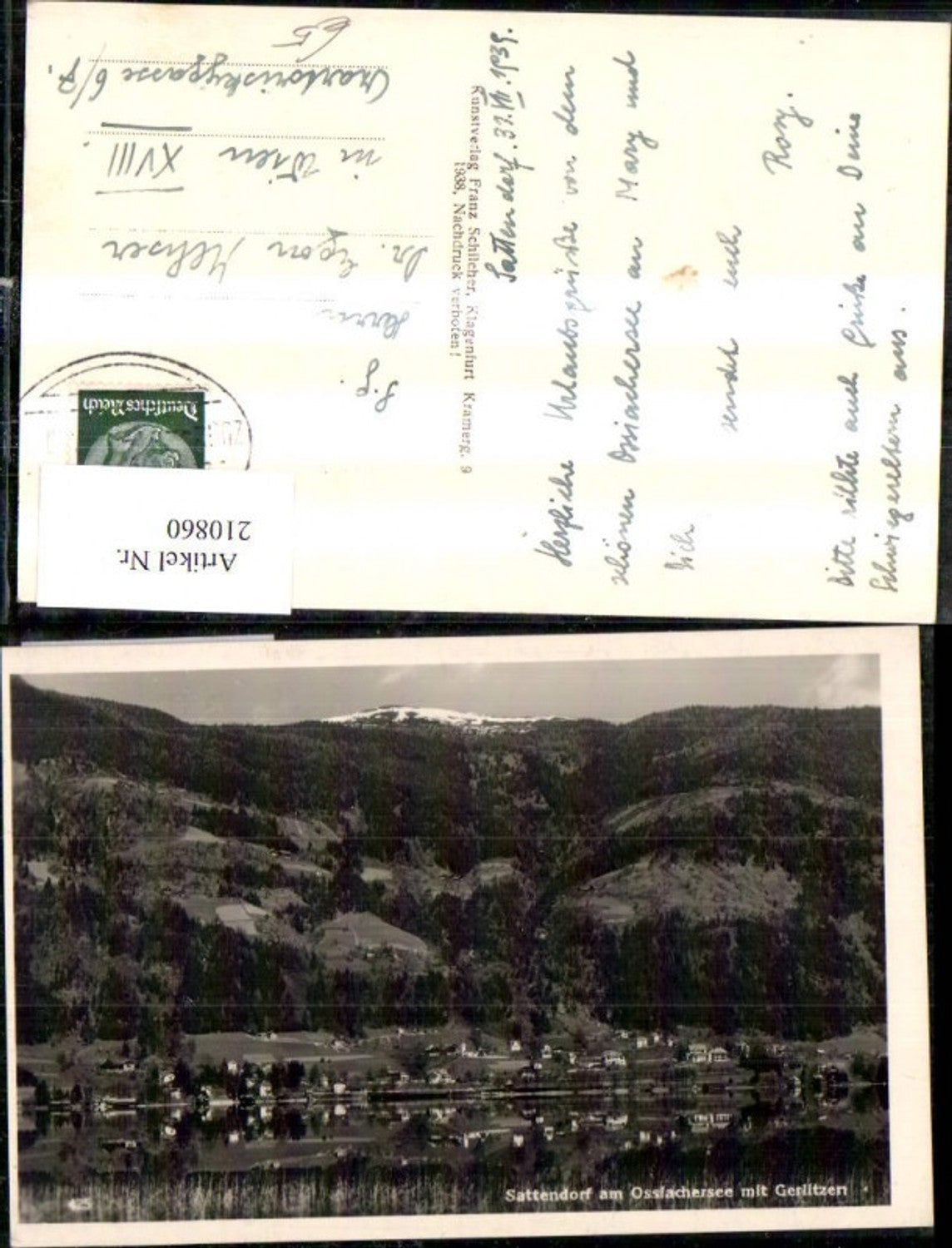 210860,Sattendorf a. Ossiachersee m. Gerlitzen