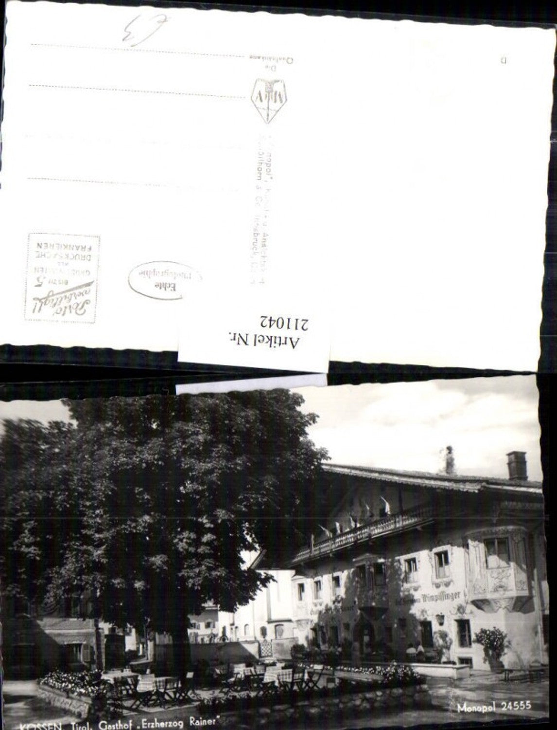 Alte Ansichtskarte – Old Postcard