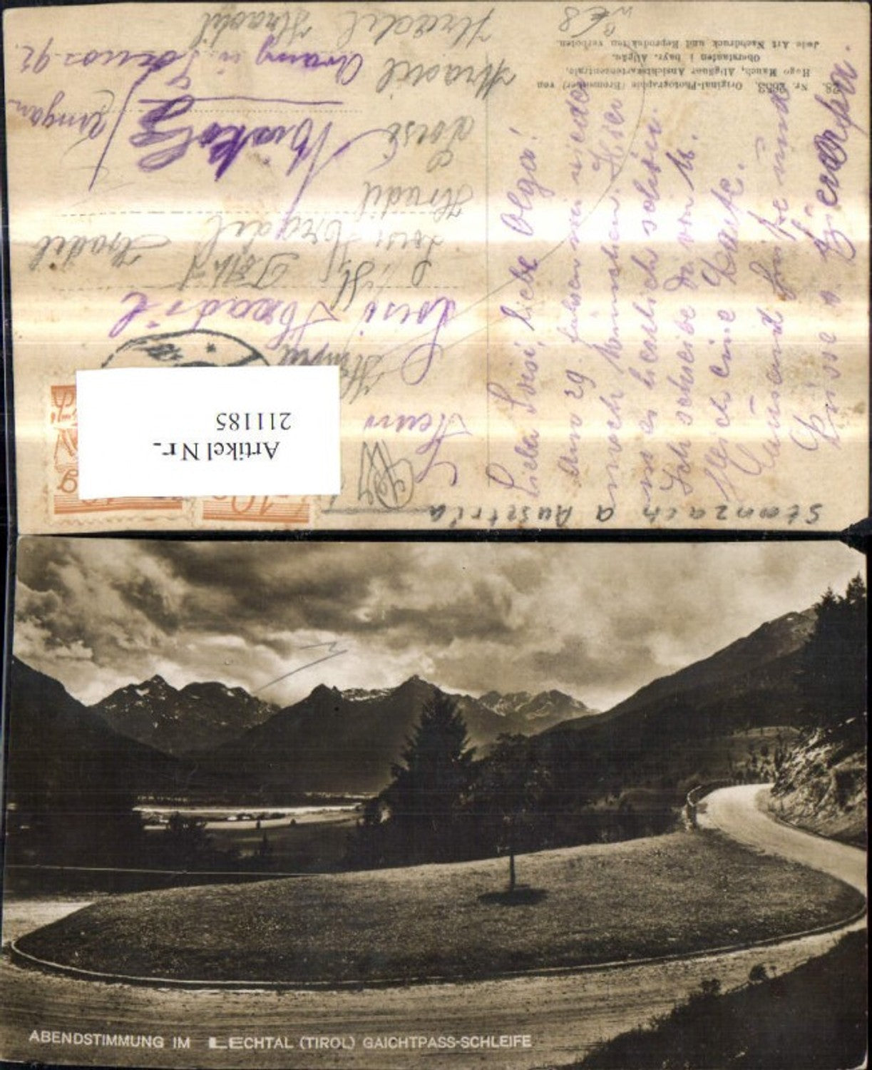 Alte Ansichtskarte – Old Postcard