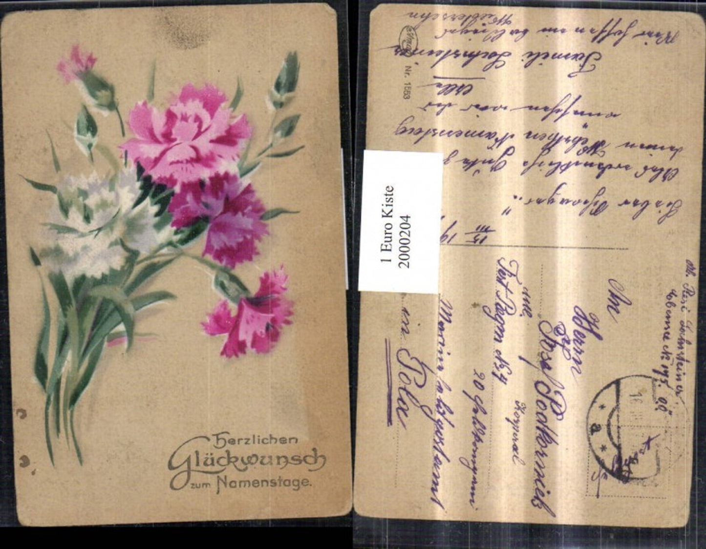 2000204, Congratulations on your name day, flowers