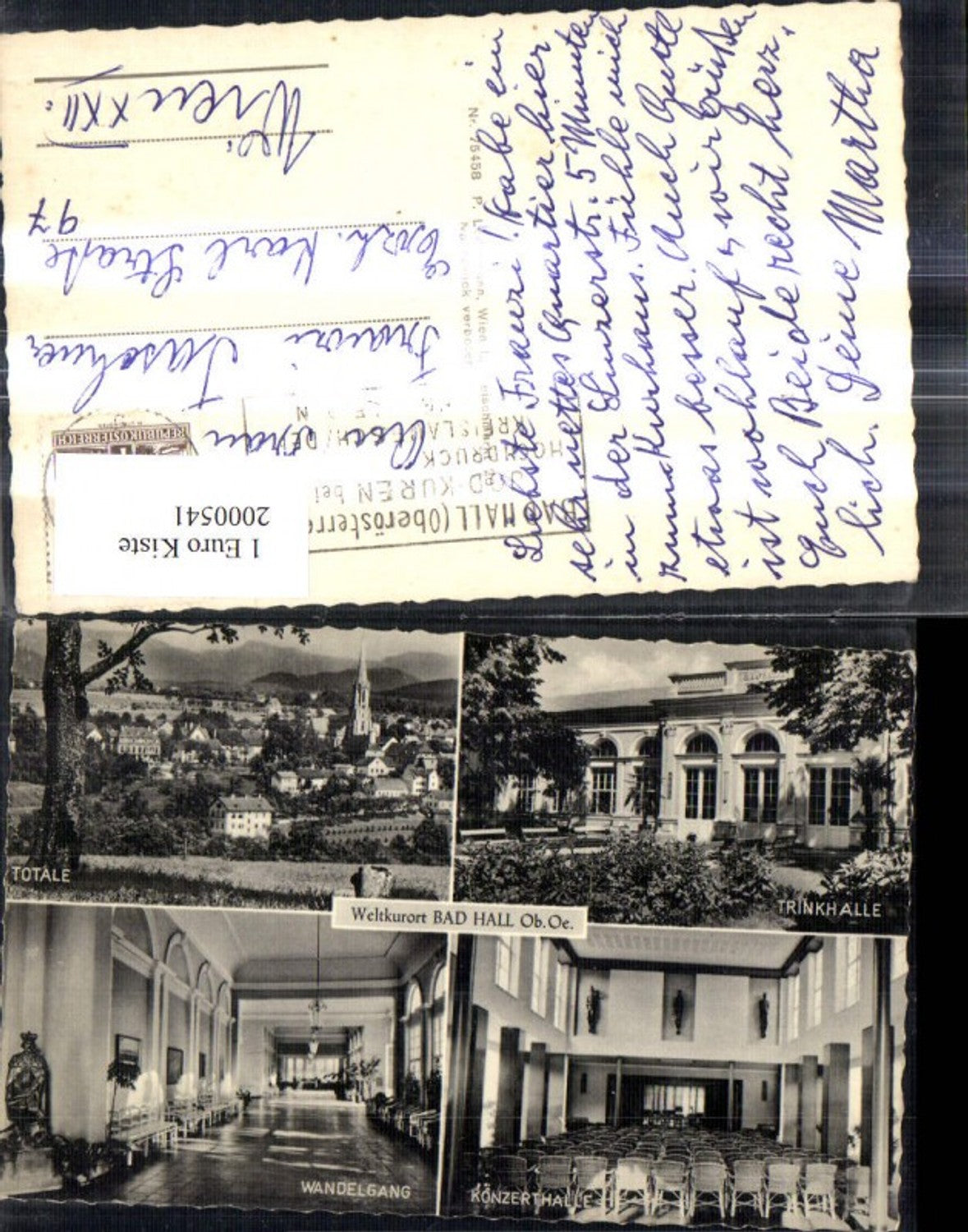 2000541,Bad Hall Mehrbild Ak Wandelgang Trinkhalle Totale