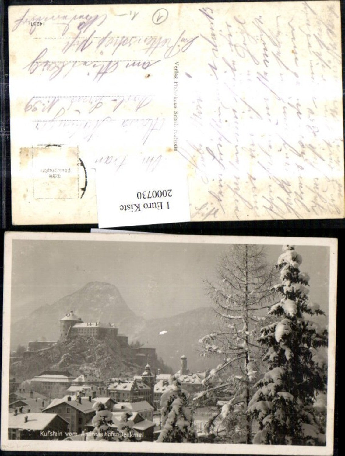 2000730,Kufstein Teilansicht v. Andreas Hofer-Denkmal Winterbild