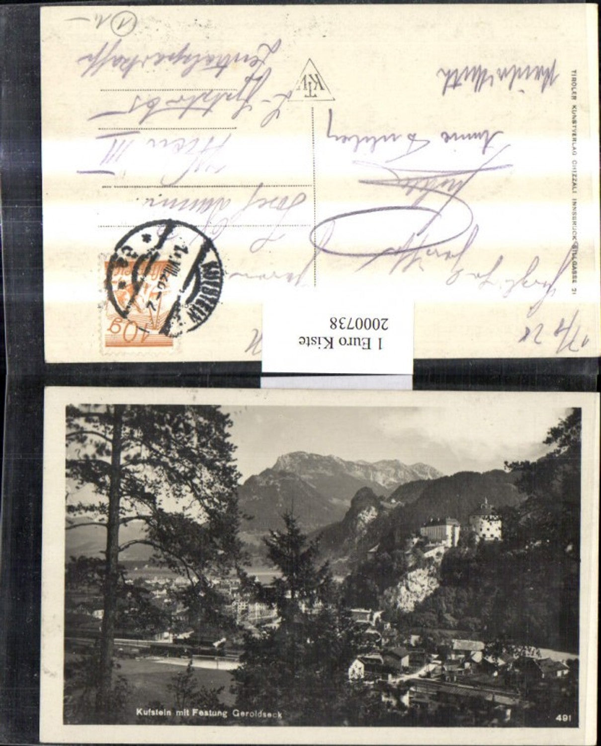 2000738,Kufstein Teilansicht m. d. Festung Geroldseck