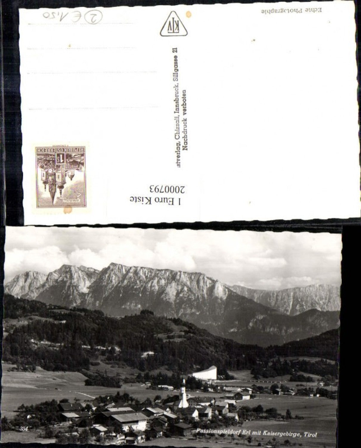 2000793,Passionspieldorf Erl Totale m. Kaisergebirge i. Tirol