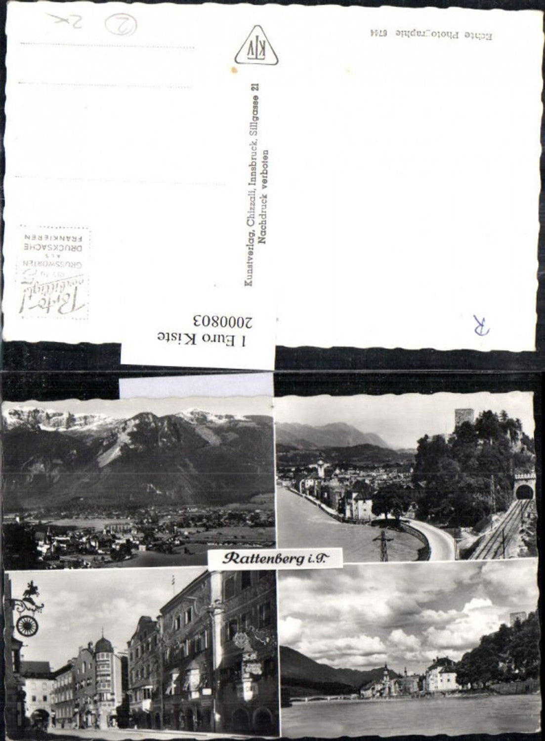 2000803,Rattenberg i. Tirol Totale Partie Straßenansicht Gasthof Mehrbildkarte