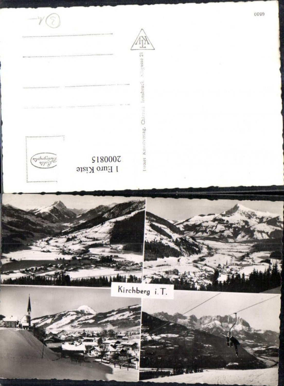 2000815,Kirchberg i. Tirol Totale Sessellift Winterbilder Mehrbildkarte