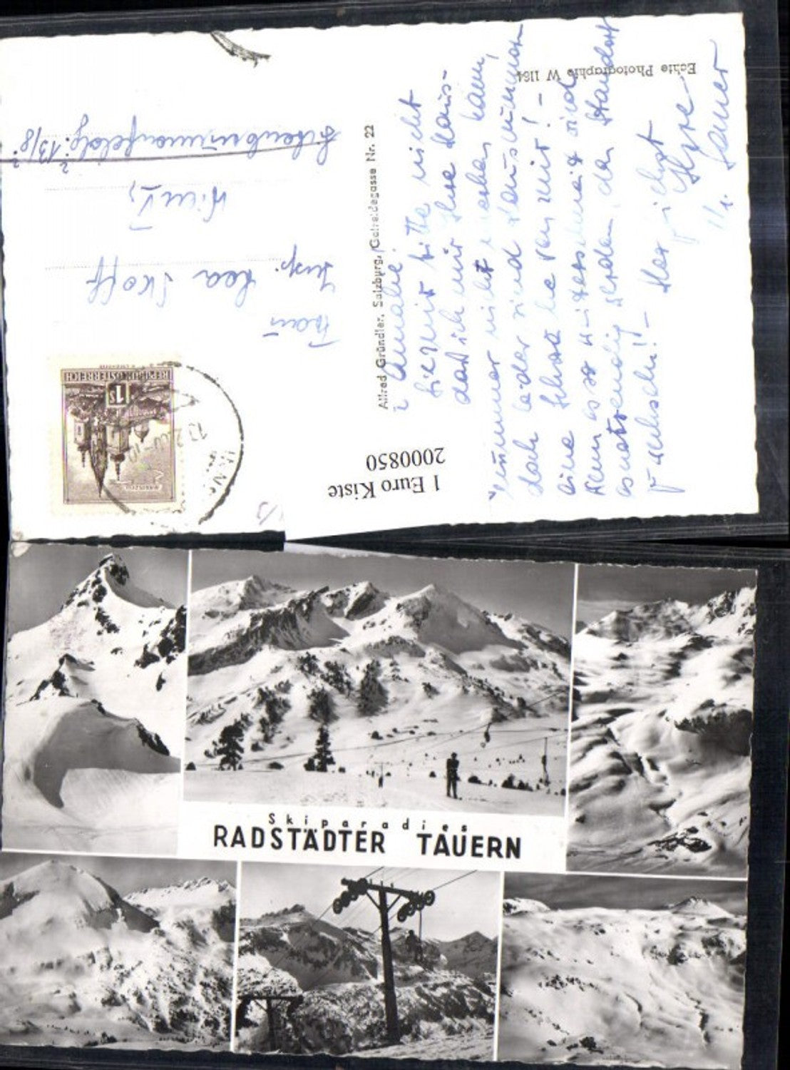 2000850,Radstädter Tauern Skipiste Schlepplift Sessellift Winterbilder Mehrbildkarte