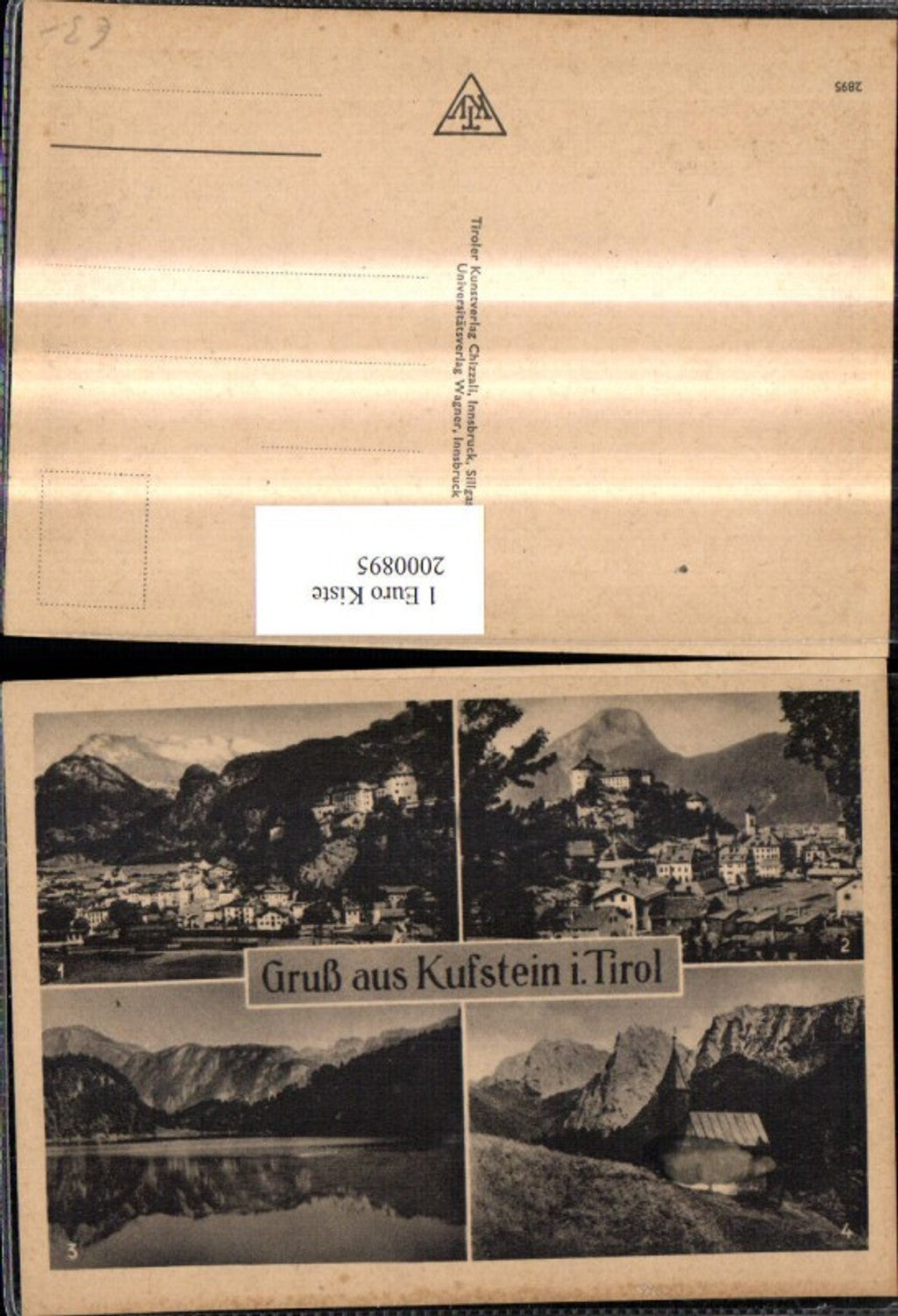 2000895,Gruß aus Kufstein i. Tirol Totale Festung See Antonius-Kapelle Mehrbildkarte
