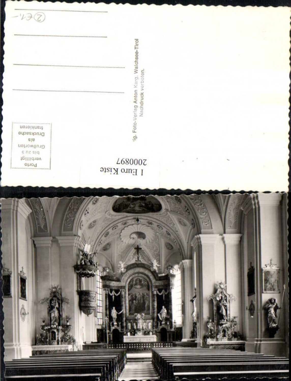 2000897,Walchsee Kirche Innenansicht