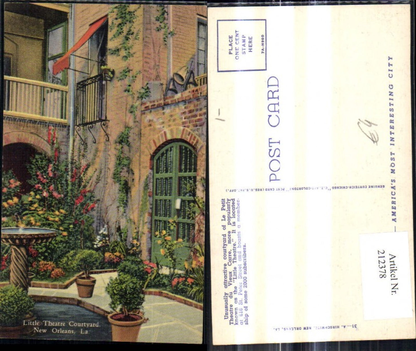 Alte Ansichtskarte – Old Postcard