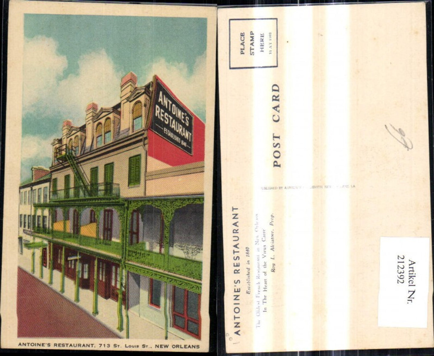 Alte Ansichtskarte – Old Postcard