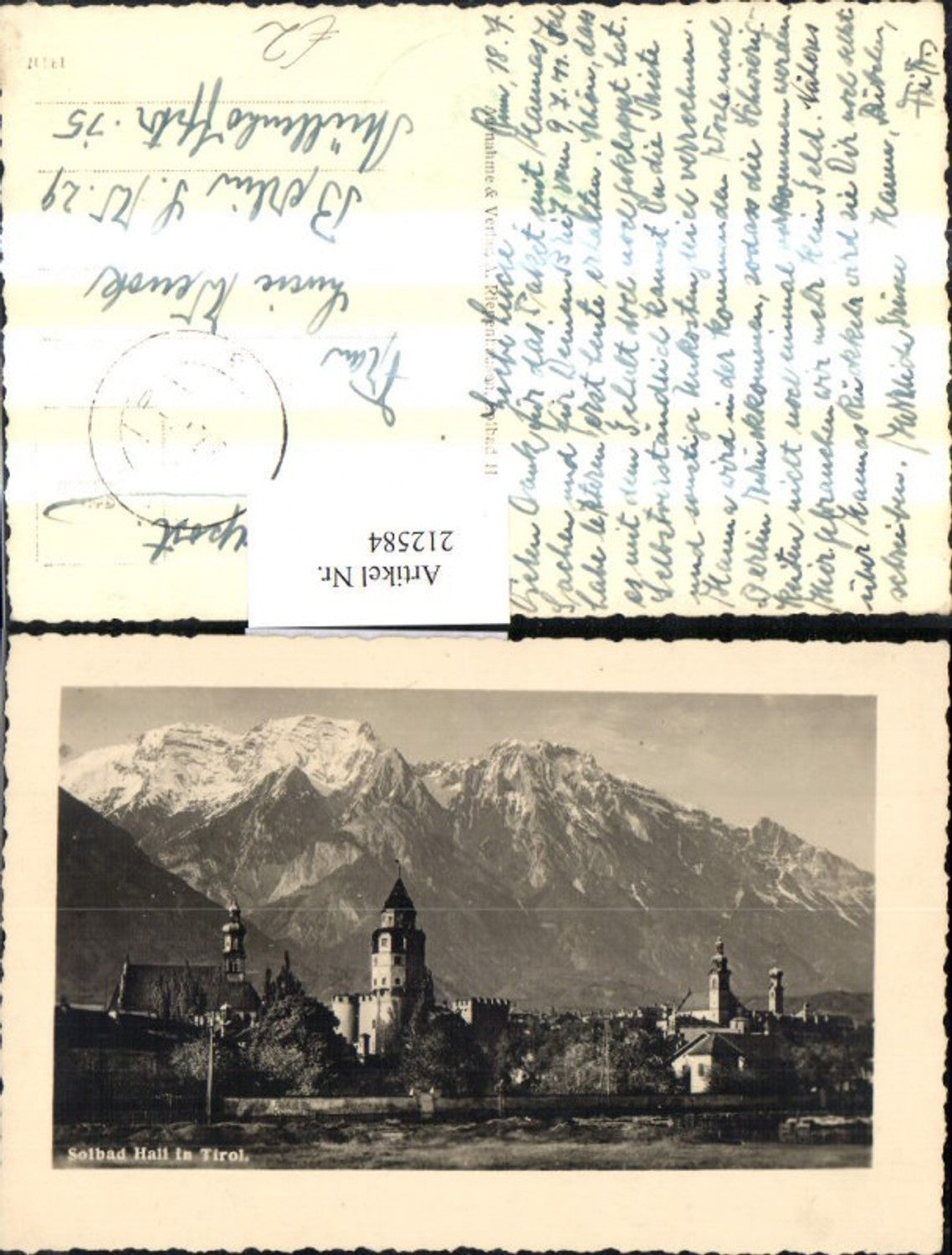 Alte Ansichtskarte – Old Postcard