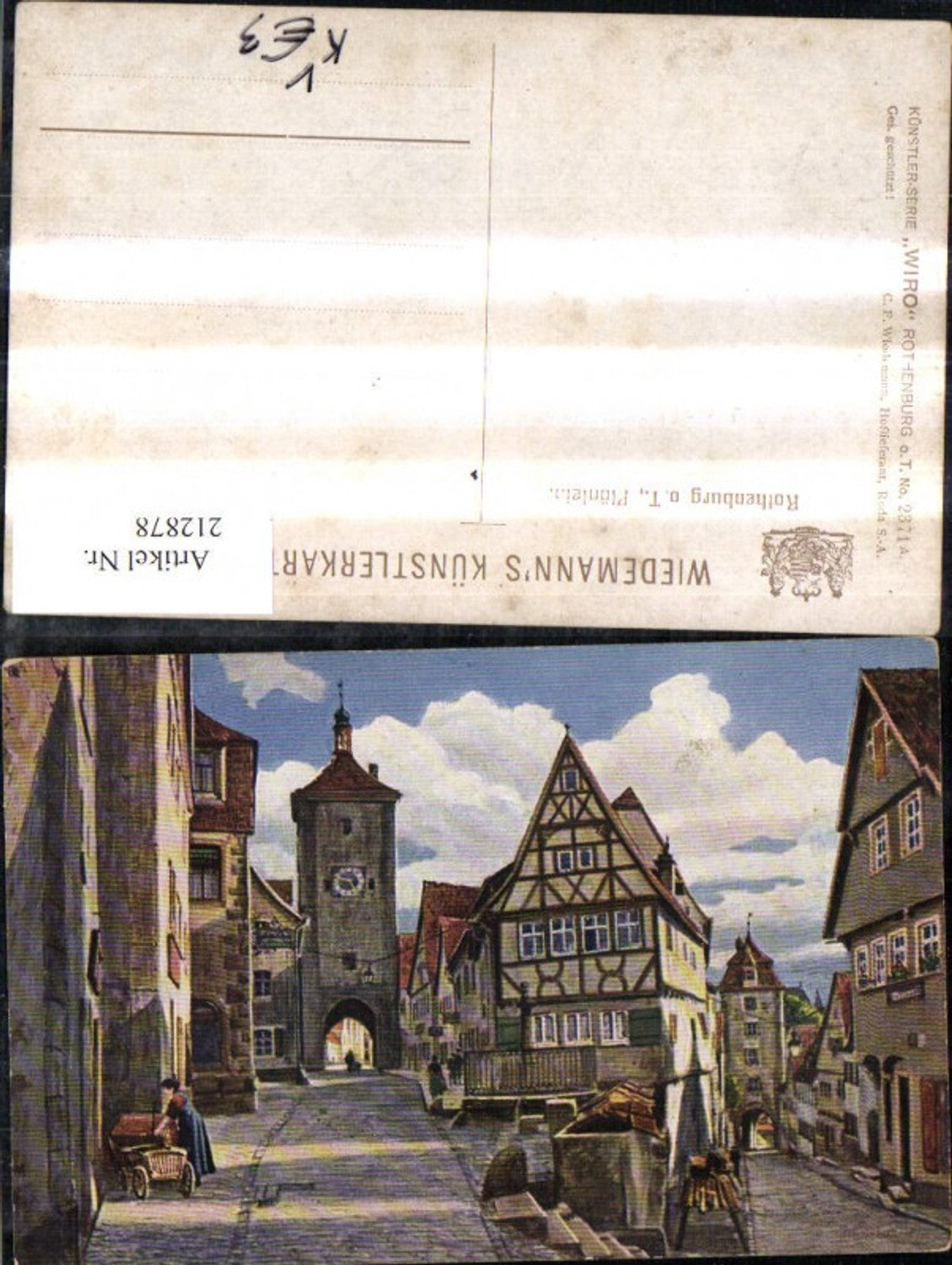 212878,Wiro Ak 2371 A Rothenburg o. d. Tauber Plönlein
