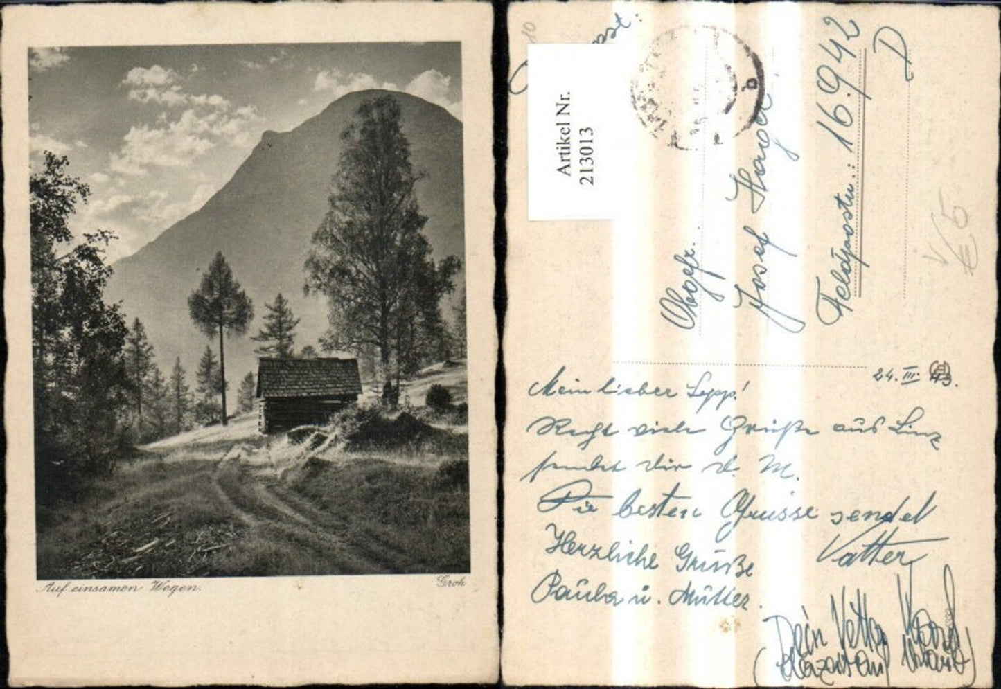 213013,Fotokunst Groh 6333 Auf einsamen Wegen