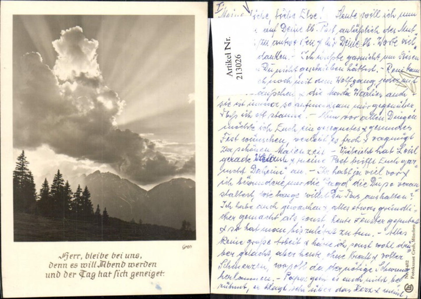 213026,Fotokunst Groh 8482 Berglandschaft Spruch Text