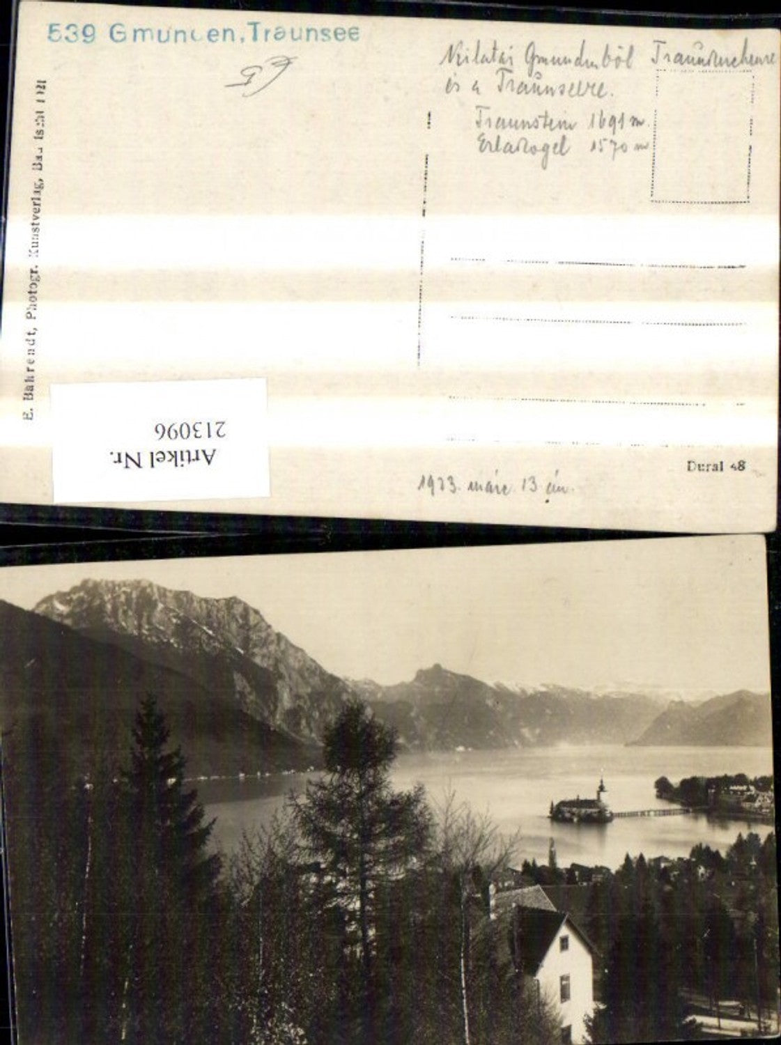 213096,Gmunden Traunsee m. Schloss Ort