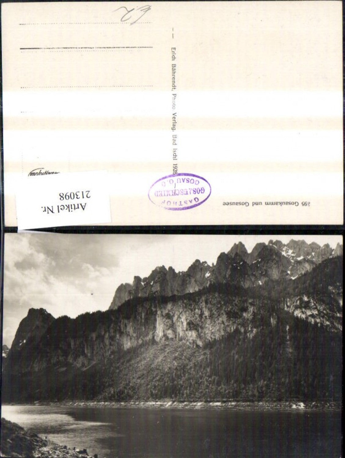 213098,Gosaukamm u. Gosausee Gosau